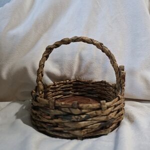 Rustic Brown Woven Basket